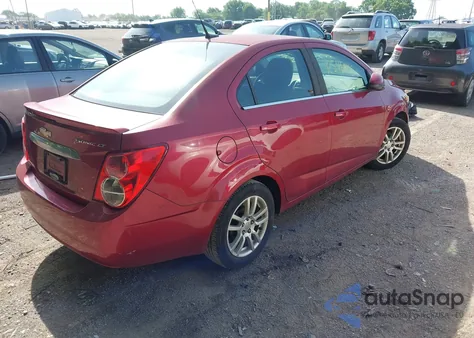 2013 Chevrolet Sonic Lt из США, поврежденный, VIN 1G1JC5SH7D4238219